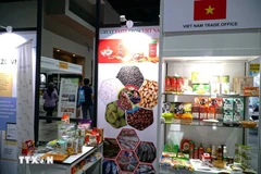 A booth of Vietnam Trade Office at an exhibition in Malaysia (Photo: VNA)