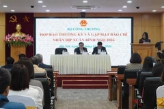 At the Ministry of Industry and Trade's press conference held in Hanoi on January 29 (Photo: hanoimoi.vn)