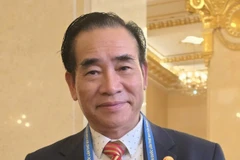 Nguyen Huy Thang, the only overseas Vietnamese (OV) journalist from Germany invited to Vietnam to cover the 14th National Congress of the Communist Party of Vietnam (CPV). (Photo published by VNA)