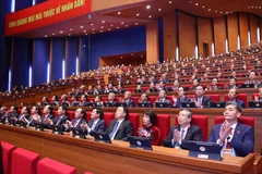 Delegates at the opening session of the 14th National Congress of the Communist Party of Vietnam on January 20. (Photo: VNA)