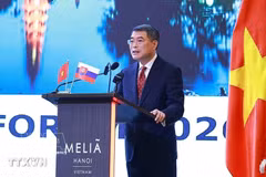 PM Le Minh Hung addresses the Vietnam–Slovakia Business Forum (Photo: VNA)