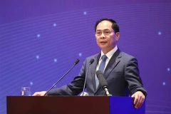 Deputy Prime Minister Bui Thanh Son speaks at the event (Photo; VNA)