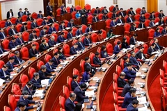 At the opening of the 14th Party Central Committee’s second plenum (Photo: VNA)