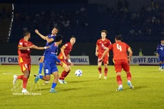 On October 9, 2025, Vietnam defeated Nepal 3-1 in their first-leg match of the AFC Asian Cup 2027 qualification at Binh Duong Stadium. (Photo: VNA)