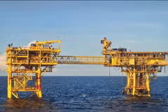 Vietsovpetro's BK24 wellhead platform at White Tiger oilfield. (Photo: Vietsovpetro)