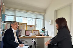 Professor Furuta Motoo, Rector of the Vietnam–Japan University, at an interview with a Vietnam News Agency (VNA) correspondent in Japan ahead the 14th National Congress of the Communist Party of Vietnam (CPV). (Photo: VNA)