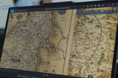 A digitised French-language document. (Photo: baoquangninh.vn)