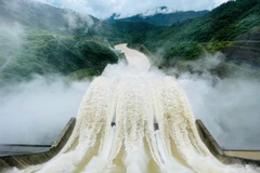 The Ban Ve Hydropower Reservoir flexibly regulates water discharge to reduce downstream flooding. (Photo: VNA)