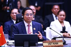 Vietnamese Prime Minister Pham Minh Chinh speaks at the Plenary Session of the 46th ASEAN Summit in Kuala Lumpur, Malaysia, on May 26. (Photo: VNA)