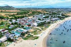 An area planned for the construction of the Ninh Thuan 1 Nuclear Power Plant. (Photo: VNA)
