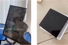 (a) Unmodified carbon nanotubes agglomerated in epoxy; (b) Functionalised carbon nanotubes uniformly dispersed in epoxy. (Source: Vietnam Academy of Science and Technology) 