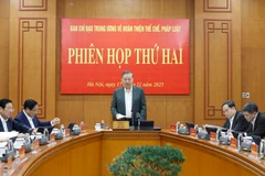 Party General Secretary To Lam speaks at the second meeting of the central steering committee for perfecting institutions and laws in Hanoi on December 17,, 2025 (Photo: VNA)