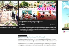 An article about Khmer community in Vietnam on the Koh Santepheap Daily newspaper on June 4. (Photo: VNA)