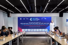 NIC Director Vu Quoc Huy speaking at an event announcing the summit’s agenda on April 15. (Photo: VNA)
