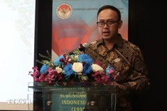 Acting Indonesian Consul General in HCM City speaks at the event (Photo: VNA)
