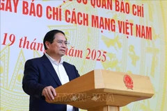 PM Pham Minh Chinh speaks at the meeting (Photo: VNA)
