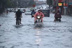 An Bien ward in Hai Phong city under water (Photo: VNA)
