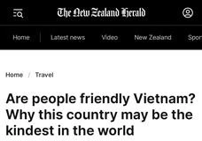 The articles by journalist Cath Johnsen on New Zealand Herald. (Photo: VNA broadcasts)