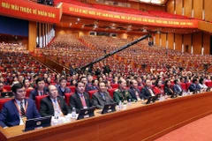 Delegates to the 14th National Party Congress at the congress hall on January 21. (Photo: VNA)