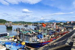 Fishing boats in Quang Duc commune of Quang Ninh province (Photo: VNA)