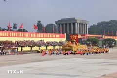 The grand parade marks the 80th anniversary of the August Revolution and National Day (September 2). (Photo: VNA)