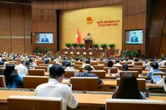 NA deputies praise the outcomes of the first phase of the 9th session, highlighting the swift and responsible working spirit and strong consensus during the discussions and adoption of key decisions. (Photo: VietnamPlus)