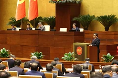 Prime Minister Pham Minh Chinh speaks at the national conference. (Photo: VNA)