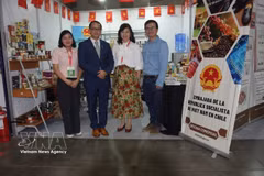 Vietnamese products are promoted at a trade fair in Chile in 2025. (Photo: VNA)