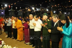 At the grand requiem at Phat Tich Pagoda in Vientiane on March 6 (Photo: VNA)