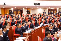 Members of the Party Central Committee attended the National Party Congress (Photo: VNA)