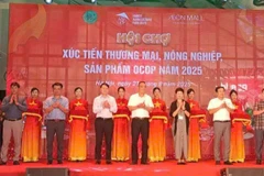 Delegates at the opening ceremony of the 2025 Trade Promotion Fair for Agricultural and OCOP Products. (Photo: VNA)