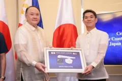 Department of National Defence (DND) Secretary Gilberto Teodoro Jr. (left) and Japanese Ambassador to the Philippines, Endo Kazuya (right), during the “ceremonial turnover” of five coastal surveillance radar systems to the country’s defence establishment on February 11. (Photo courtesy of the DND)