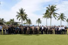 The 173rd repatriation ceremony takes place in Da Nang city with the participation of representatives from Vietnamese and US agencies on July 2. (Photo courtesy of the Vietnamese Ministry of Foreign Affairs)