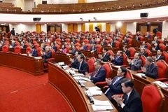 Participants in the plenary sitting of the 13th-tenure Party Central Committee's meeting on January 23 (Photo: VNA)