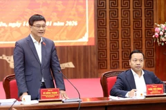 Vice Chairman of the National Assembly (NA) Vu Hong Thanh speaks at the working session with the northern mountainous province of Dien Bien on preparations for the elections of deputies to the 16th NA and People’s Councils at all levels for the 2026-2031 term. (Photo: VNA)