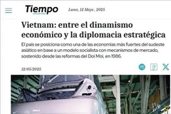 Screenshot photo of the article on Argentine website El Tiempo (Photo: VNA)