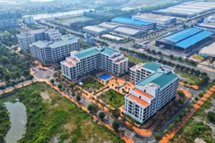 A housing project for workers at Dong Van 4 Industrial Park in Ninh Binh province developed by Viglacera. (Photo: VNA)