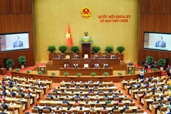 At the opening ceremony of the 15th NA's 9th session (Photo: VNA)