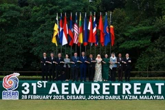 Participants at the 31st ASEAN Economic Ministers’ Retreat (AEMR-31) (Photo: VNA)