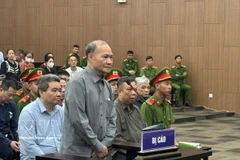 Former Deputy Minister of Agriculture and Rural Development Hoang Van Thang at the first-instance trial in Hanoi. (Photo: VNA)