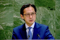 Ambassador Do Hung Viet, Permanent Representative of Vietnam to the UN, speaks at the annual plenary debate on oceans and the law of the sea held by the 80th session of the UN General Assembly (UNGA 80). (Photo: VNA)