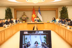 Deputy Prime Minister Tran Hong Ha says cooperation areas should be translated into concrete projects in both Vietnam and Uzbekistan to fully tap each side’s potential and strengths. (Photo: baochinhphu.vn) 