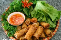 A dish of Vietnamese fried spring rolls (Photo: VNA)