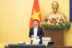 National Assembly (NA) Vice Chairman Nguyen Hong Dien speaks at the meeting. (Photo: Portal of the National Assembly)