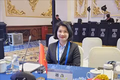 Dr. Pham Thi Thanh Loan, General Director of Guangdong Viet-Viet Tourism and Trade Services Co., Ltd. (Photo: VNA broadcasts)