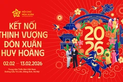 The Spring Fair 2026, themed “Connecting Prosperity – Welcoming a Glorious Spring,” will take place from February 2 to 13, 2026. (Photo: VNA)