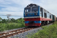 A North-South railway line running through Khanh Hoa province. (Photo: VNA)