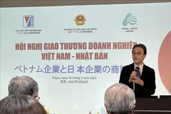 AJC Secretary General Kunihiko Hirabayashi addresses the event (Photo: VNA)