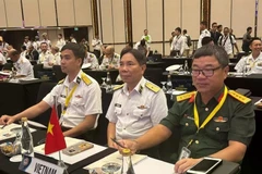 The Vietnamese delegation at the 6th International Maritime Security Symposium in Bali, Indonesia (Photo: VNA)