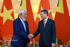 Prime Minister Le Minh Hung (R) and his Timor-Leste counterpart Kay Rala Xanana Gusmão. (Photo: VNA)